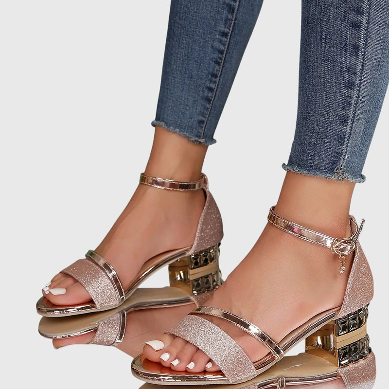 Alison™ | Sandale ortopedice cu toc