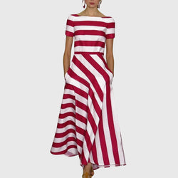 Carly™ - Rochie cu dungi