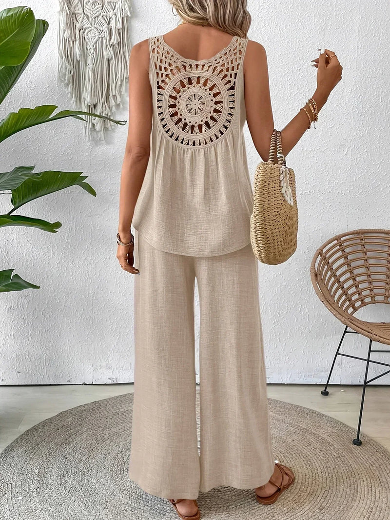 ELOWEN – TANK TOP ȘI PANTALONI CHIC PENTRU TOATĂ ZIUA
