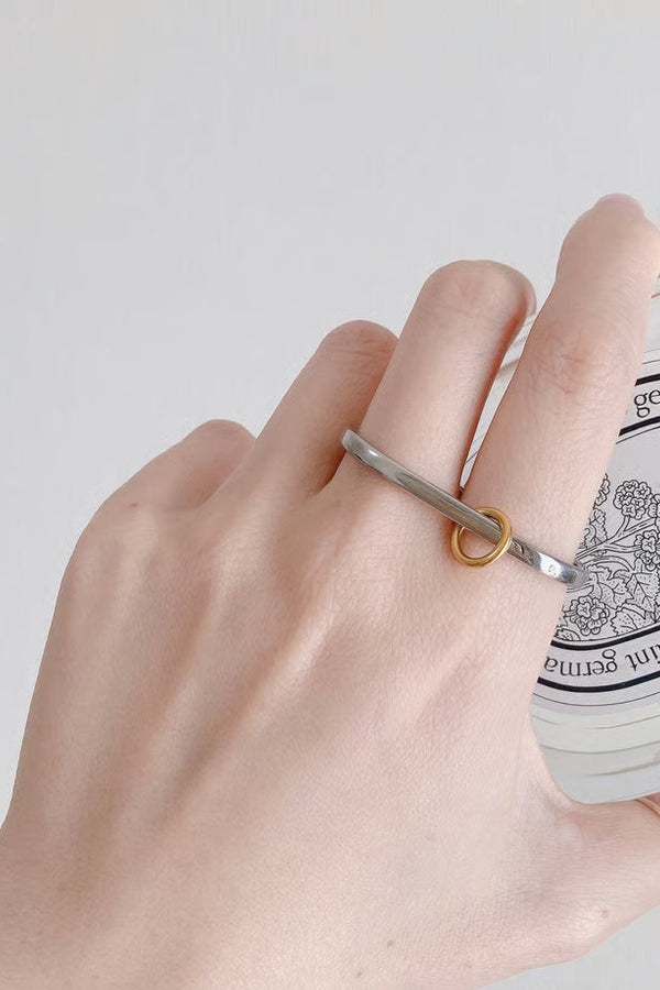 Inel dublu din metal mixt