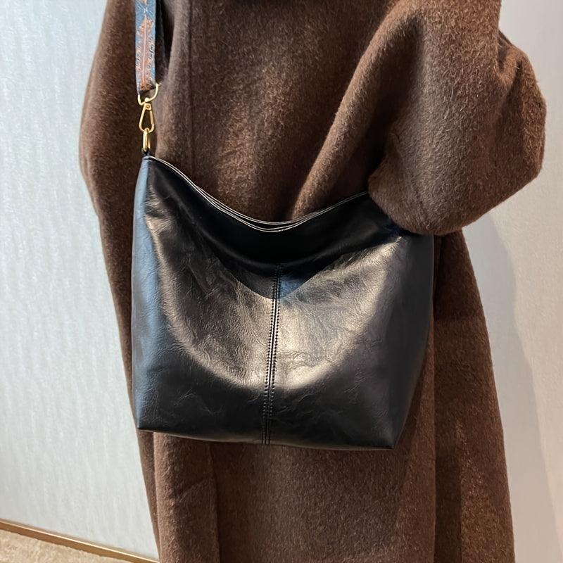 Alora - Geantă Vintage de Umăr din Piele PU Crossbody