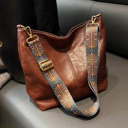 Alora - Geantă Vintage de Umăr din Piele PU Crossbody