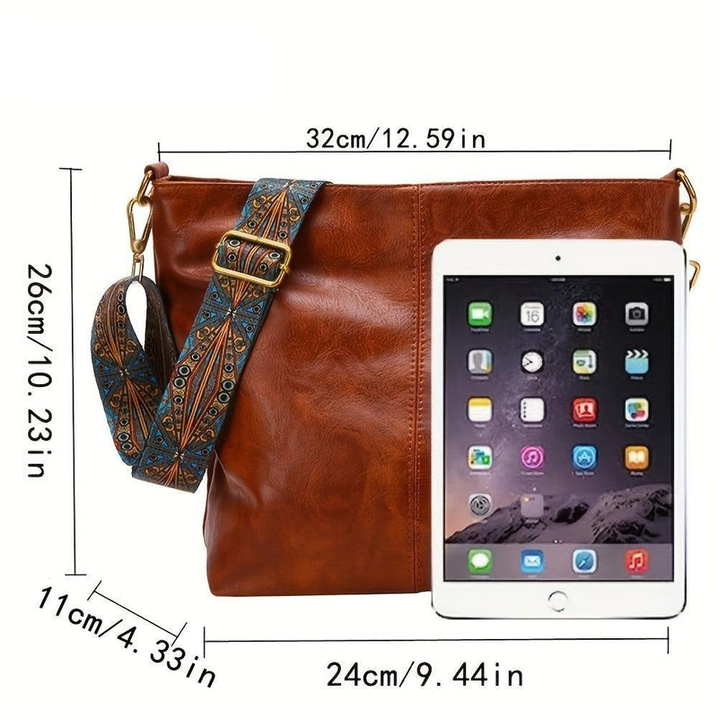 Alora - Geantă Vintage de Umăr din Piele PU Crossbody
