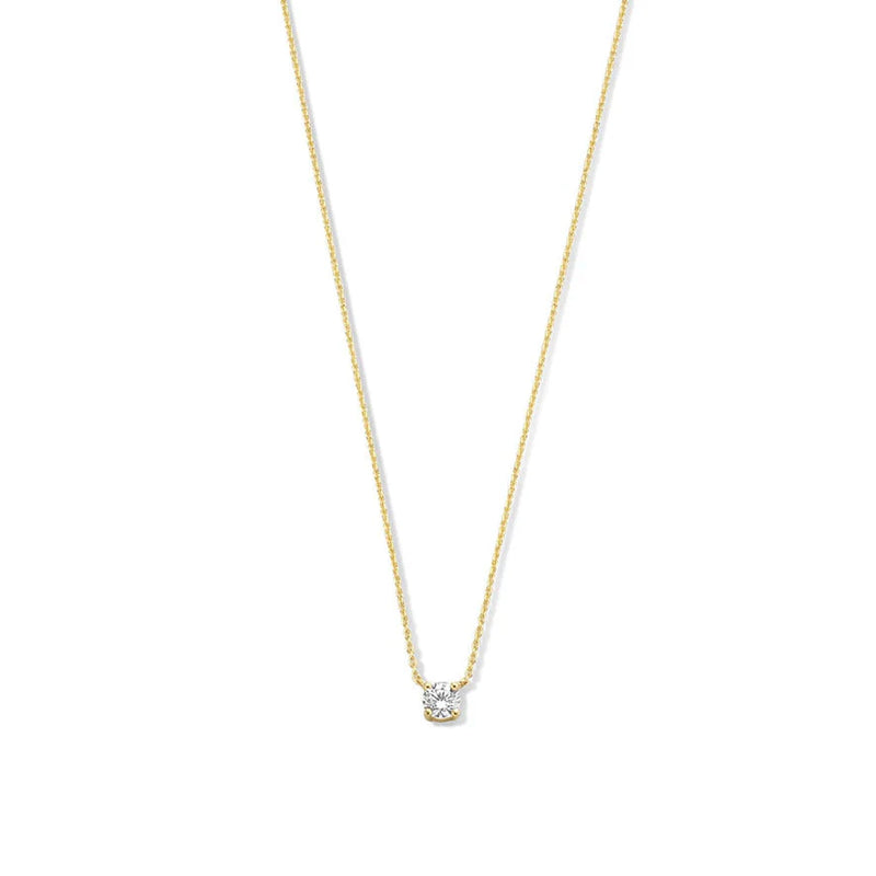 Colier cu piatră Moissanite Cléa | Aur