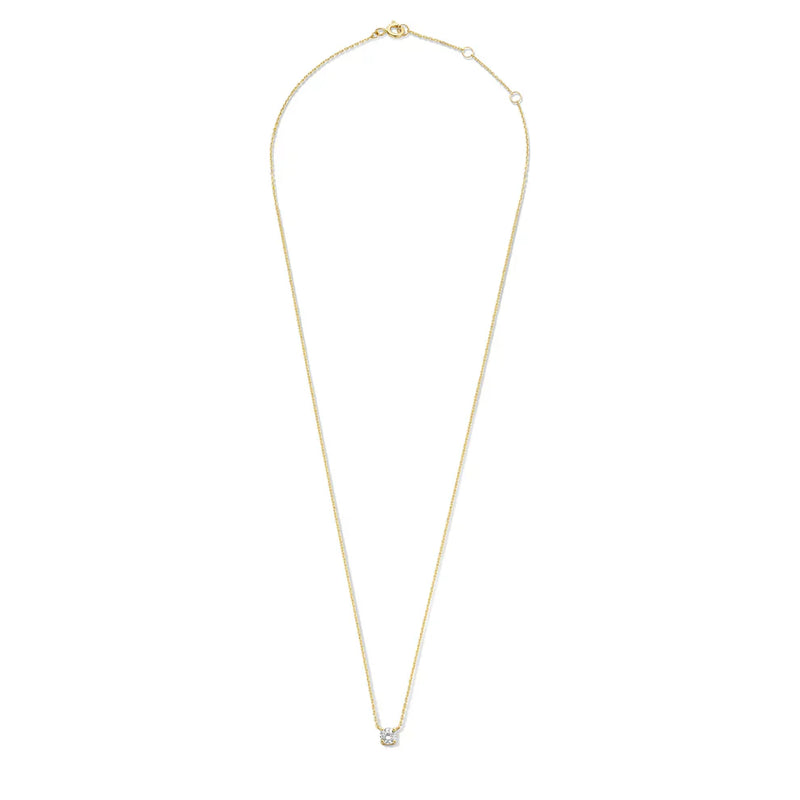 Colier cu piatră Moissanite Cléa | Aur