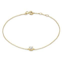 Brățară cu piatră Moissanite Cléa | Aur