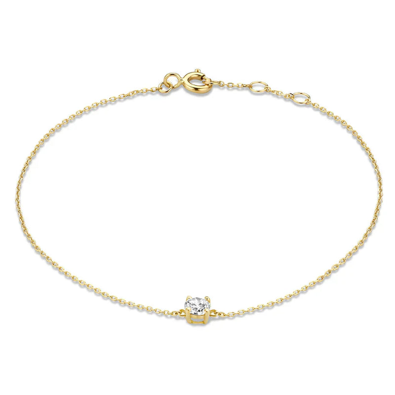 Brățară cu piatră Moissanite Cléa | Aur