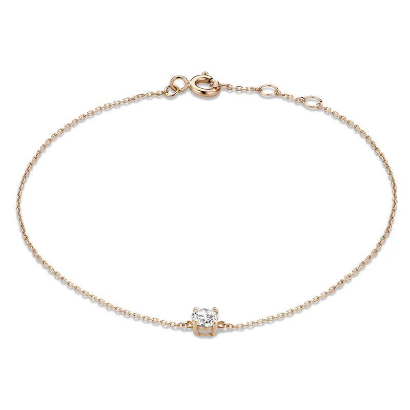 Brățară cu piatră Moissanite Cléa | Aur