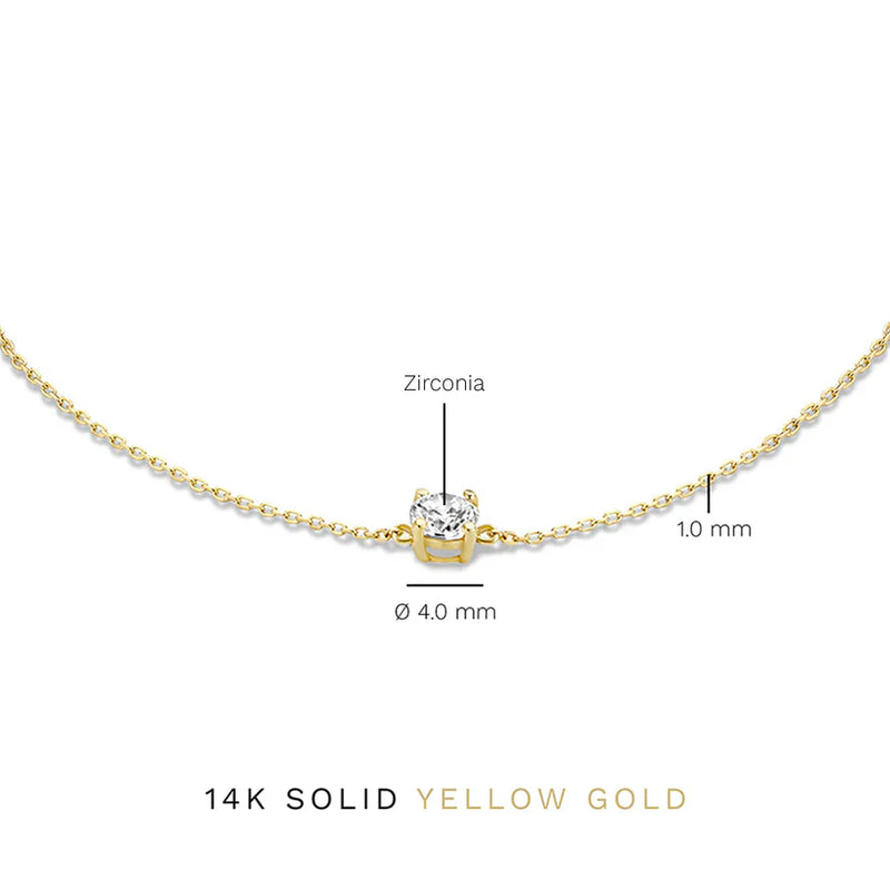 Brățară cu piatră Moissanite Cléa | Aur