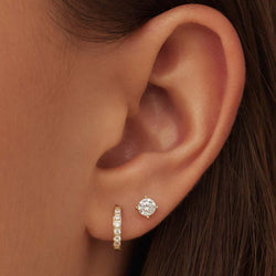 Set cercei Dara Brillane Stone | Aur