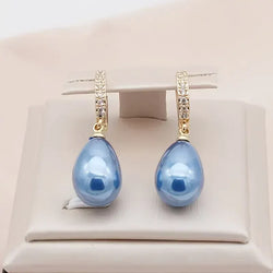 Cercei Blue Ocean Dew | Aur