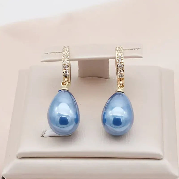 Cercei Blue Ocean Dew | Aur