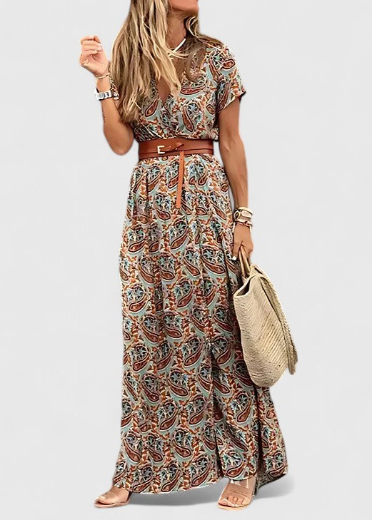 Lorraine | Rochie maxi boho stilată