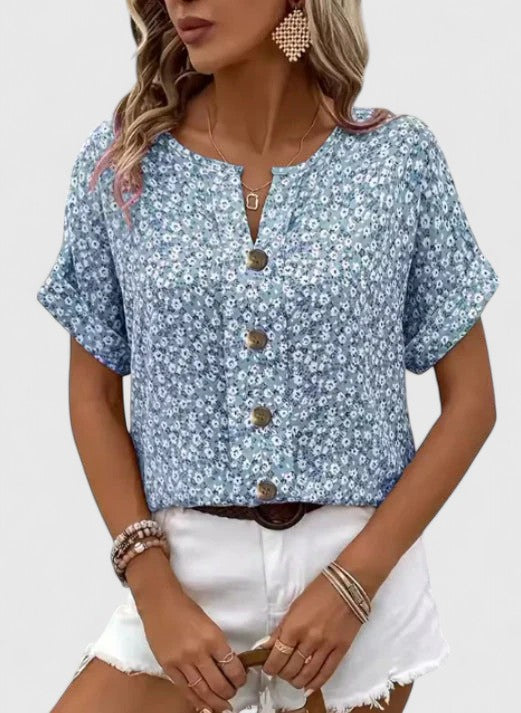 Sabine - Top de vară elegant cu model floral