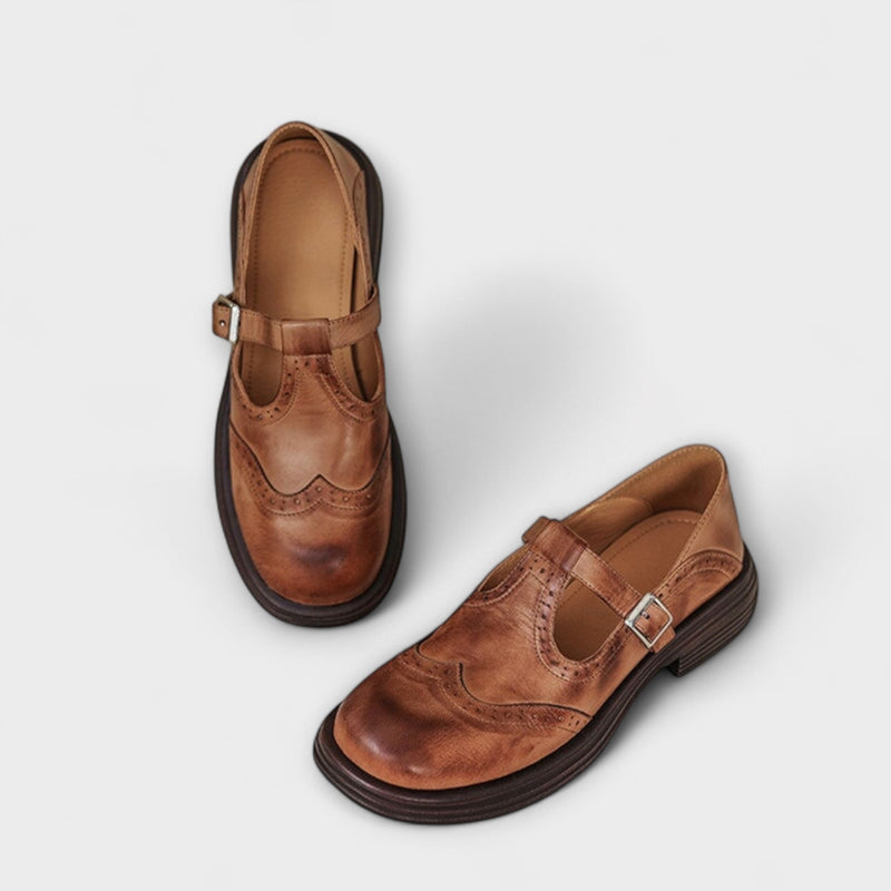 Pantofi Mary Jane eleganți din piele