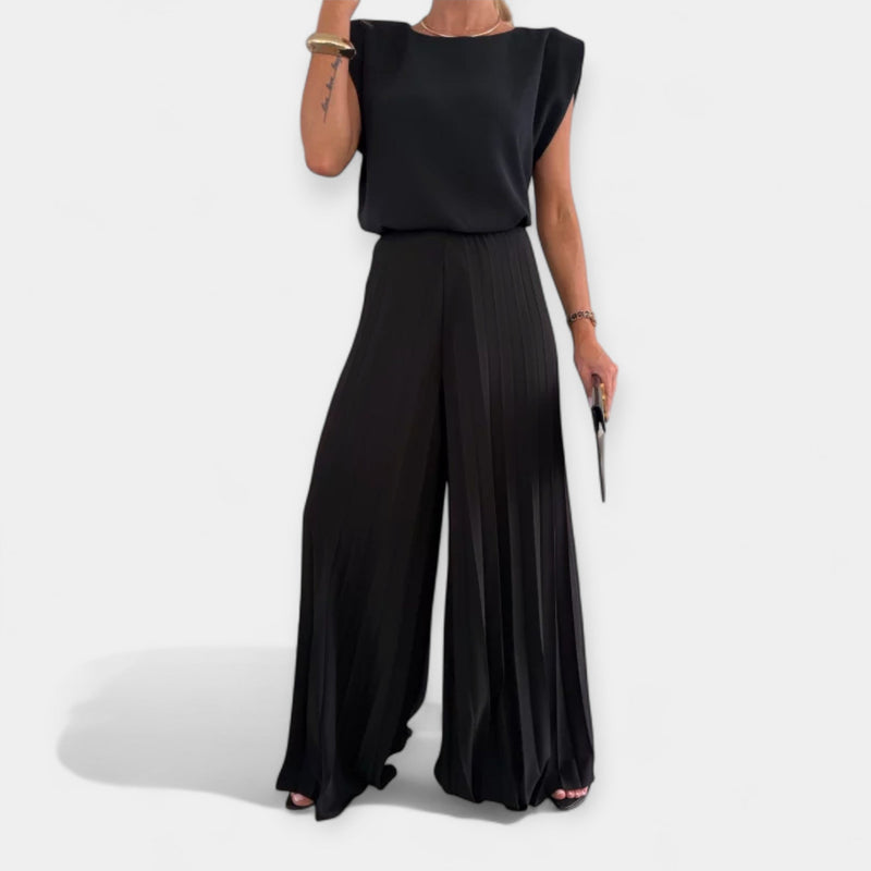 Set de modă de vară cu top și pantaloni