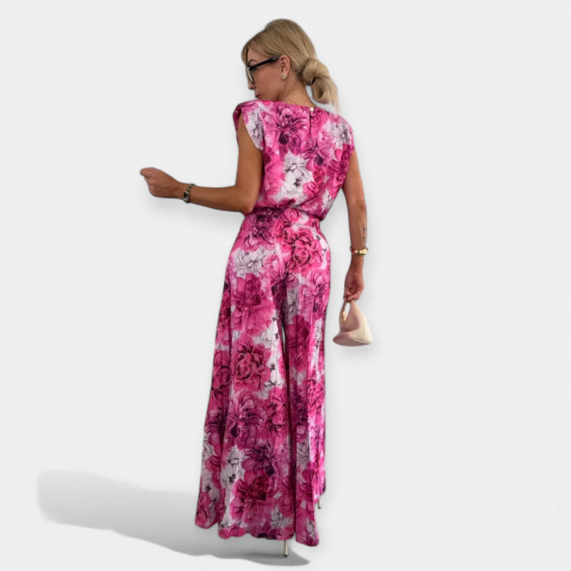 Set de modă de vară cu top și pantaloni