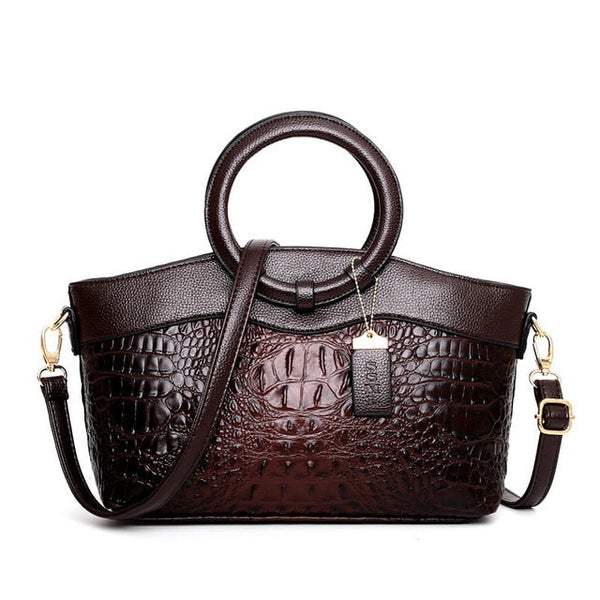Ella™ Geantă Vintage Versatilă Classic Croc