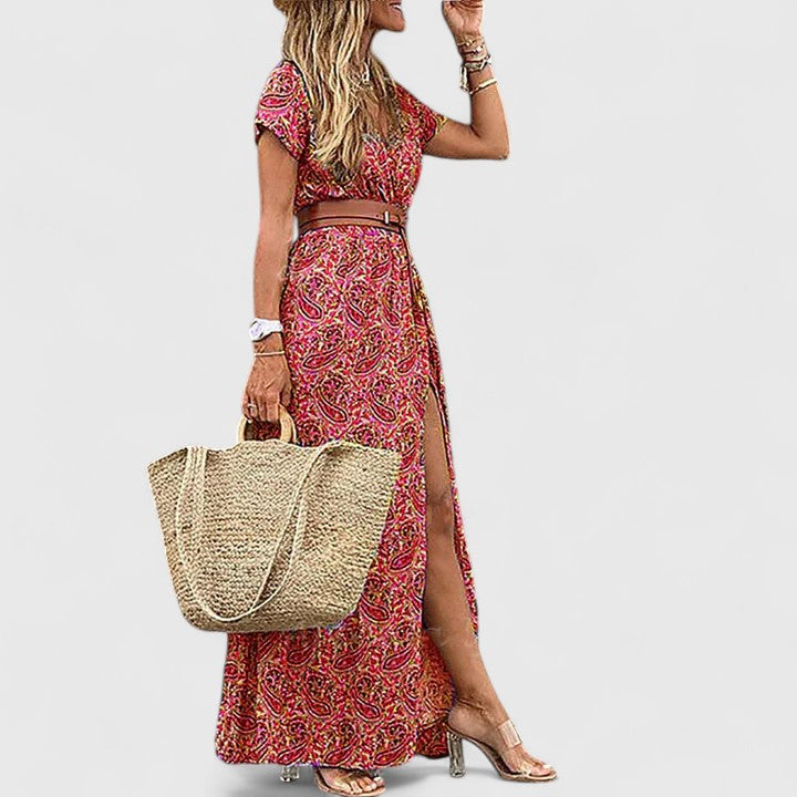 Lorraine | Rochie maxi boho stilată