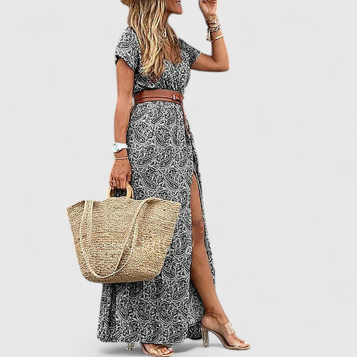 Lorraine | Rochie maxi boho stilată