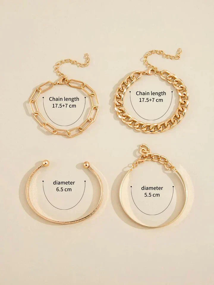 Set brățări Elan Mercer | Aur