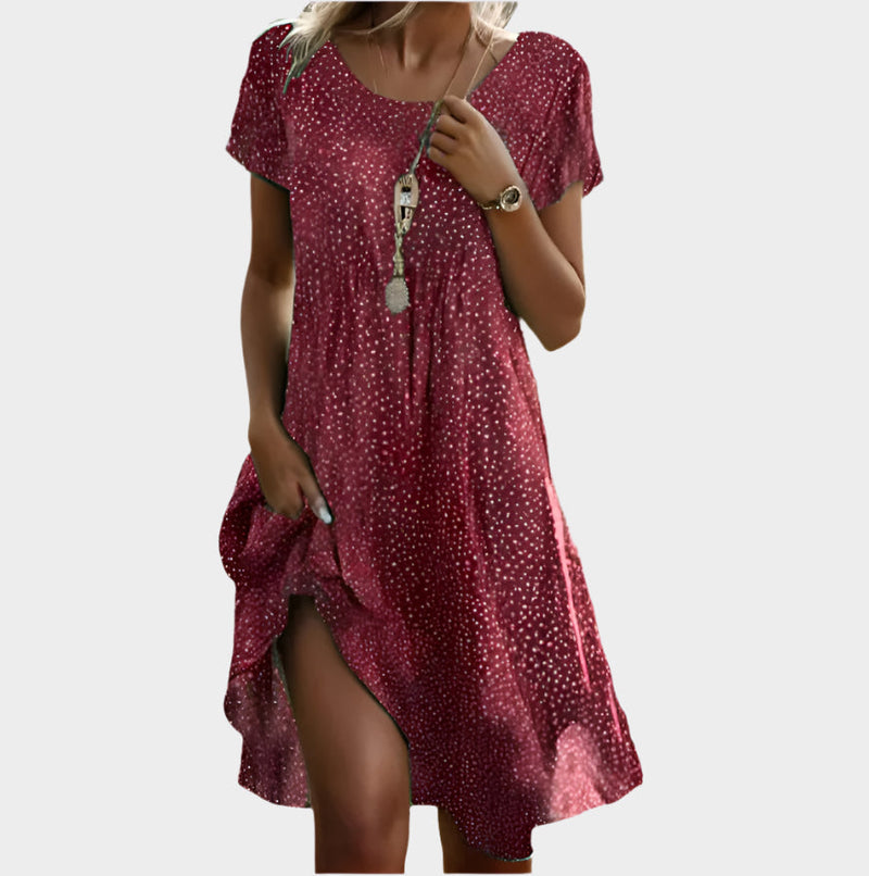 Vintage Boho cu decolteu în V