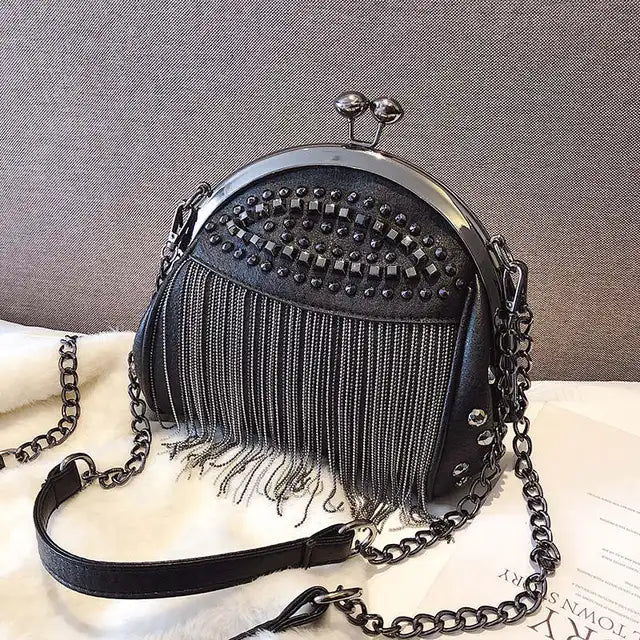 Geantă Lina™ cu închidere Kiss-Lock | Esențial Retro Chic